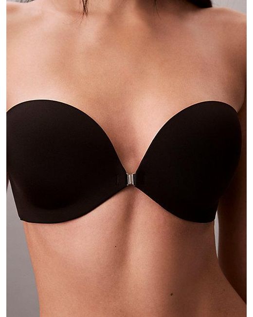 Calvin Klein Black Strapless Push Up Bra Perfectly Fit
