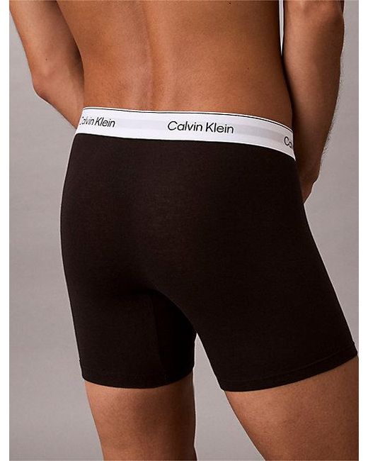 Calvin Klein 3-Pack Boxer Briefs in het Blue voor heren