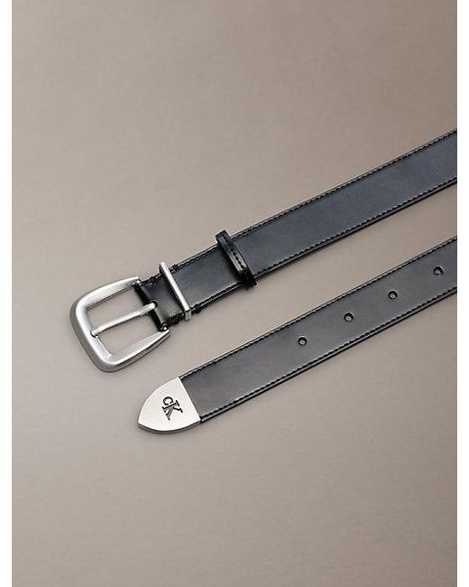Calvin Klein Multicolor Leather Tapered Hardware Belt