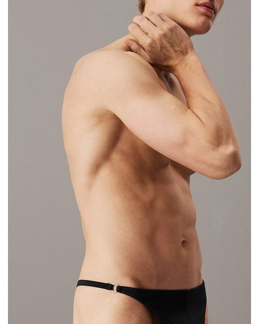 Calvin Klein Black Micro Thong for men