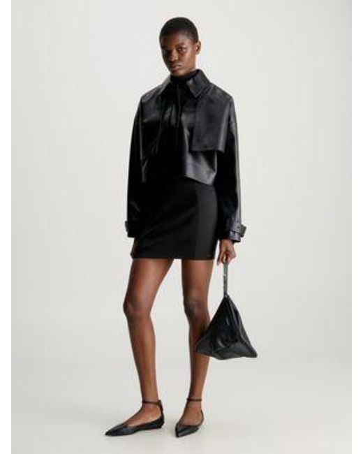 Clutch geométrico Calvin Klein de color Black