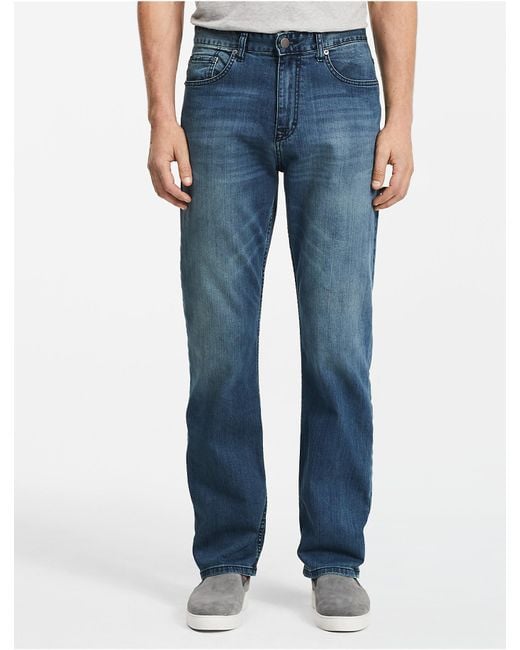 Calvin Klein Blue Jeans Relaxed Straight Fit Cove Jeans for men