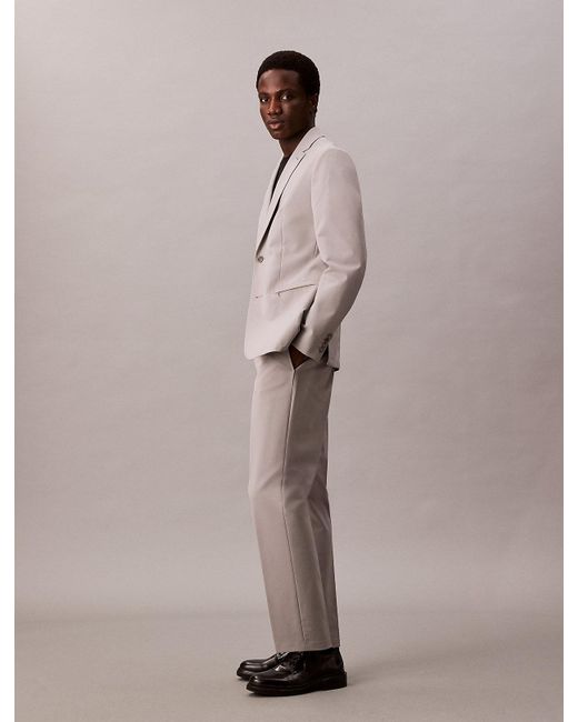 Calvin Klein Natural Technical Twill Trousers for men