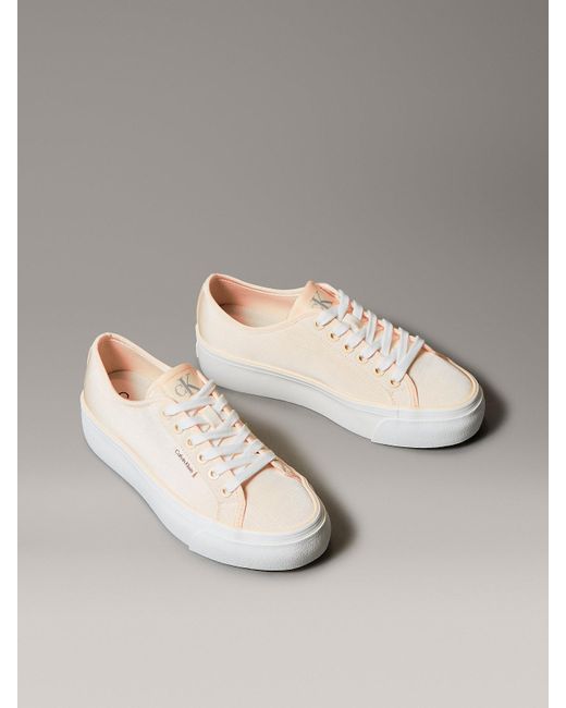 Calvin Klein Multicolor Moiré Comfort Platform Trainers