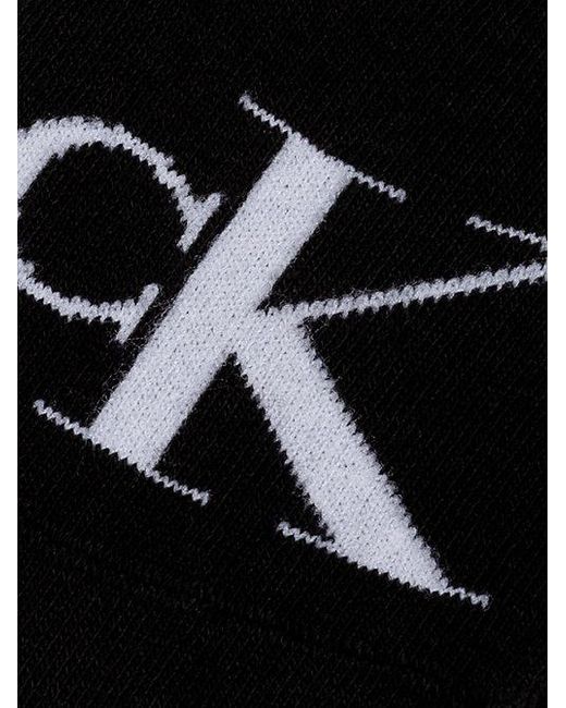 Calvin Klein Black 2 Pack Soft Cotton Invisible Socks