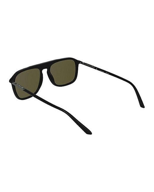 Calvin Klein Green Modified Rectangle Sunglasses for men