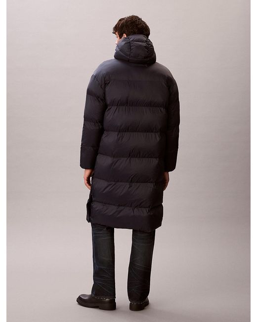 Calvin Klein Multicolor Hooded Nylon Puffer Coat for men