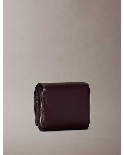 Calvin Klein Brown Embossed Monogram Bifold Wallet