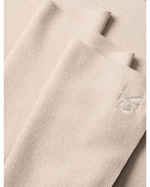 Calvin Klein Natural Signature Logo Scarf for men