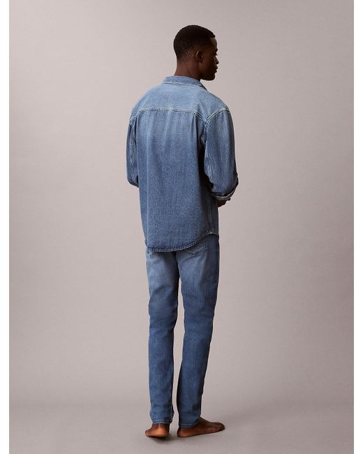 Calvin Klein Blue Slim Tapered Jeans for men