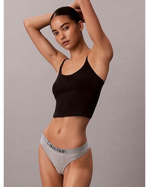 Calvin Klein Blue 5 Pack Thongs Maximum Cotton