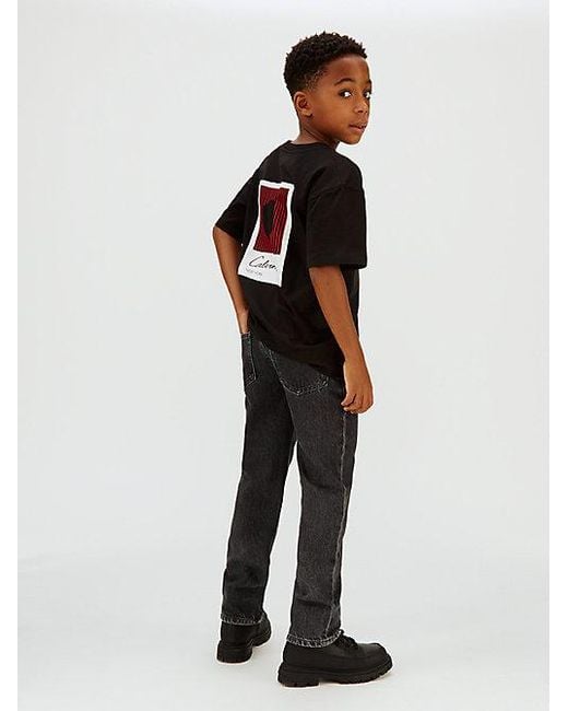 Calvin Klein Black Jeans Mid Rise Straight Jeans for men