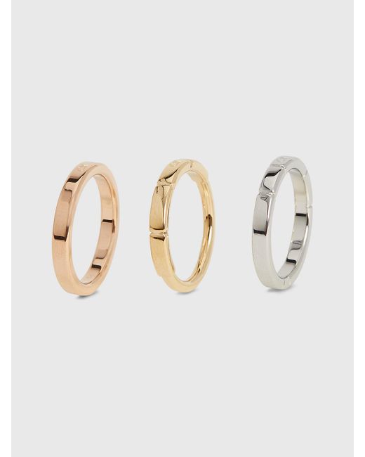 Calvin Klein Multicolor 3-Piece Rings Set