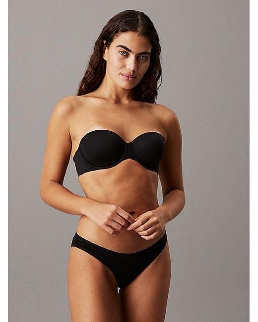 Calvin Klein Strapless Demi-Bh in het Black