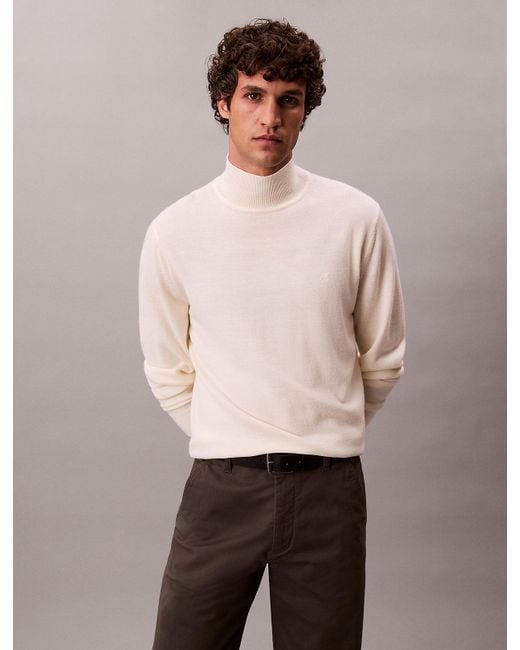 Maglione Con Collo A Lupetto di Calvin Klein in Pink da Uomo