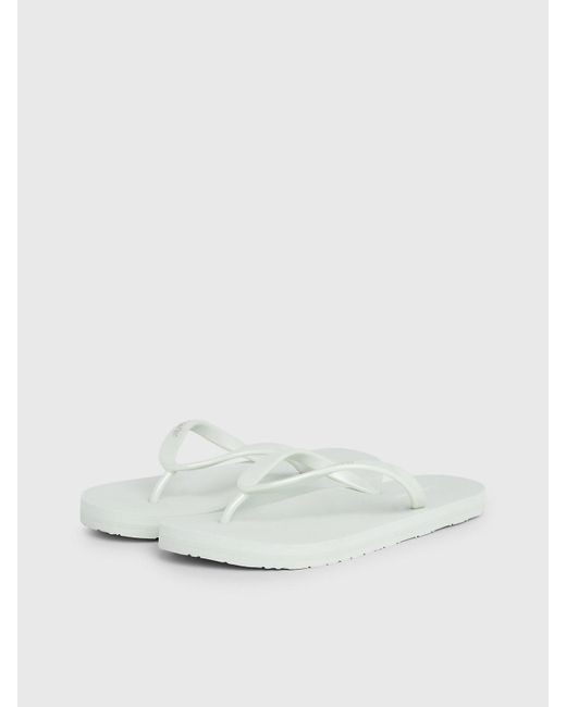 Tongs Calvin Klein en coloris White