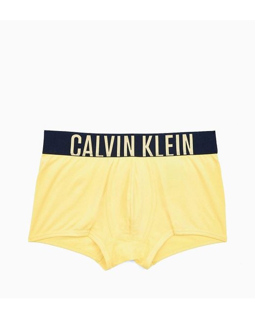 Calvin Klein Intense Power Trunks In Yellow for men
