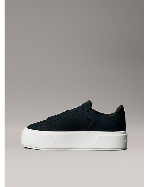 Calvin Klein Multicolor Leather Warm Winter Platform Trainers