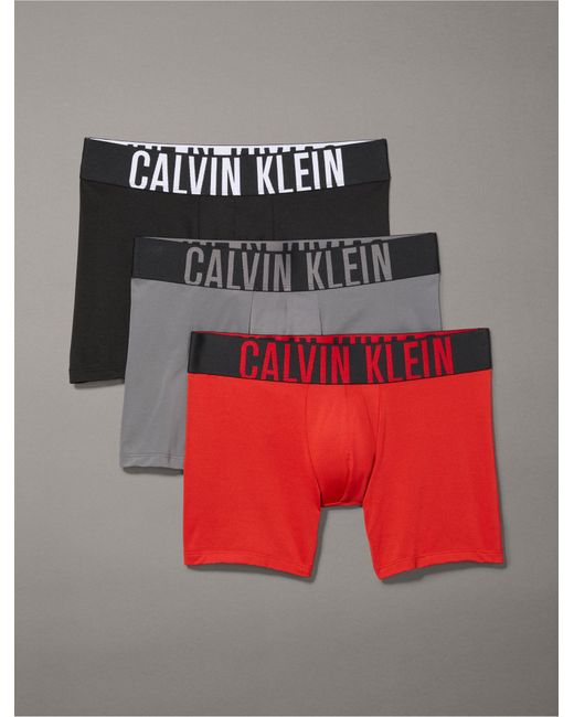 Calvin Klein Gray Intense Power Micro 3-pack Boxer Brief for men