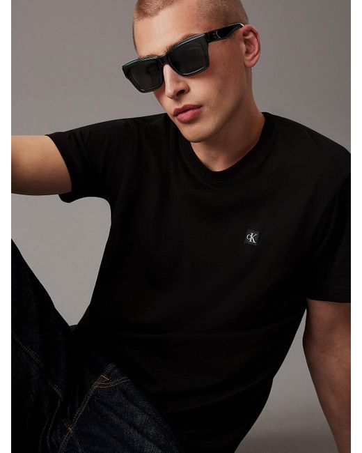 Calvin Klein Black Modified Rectangle Sunglasses Ckj24609S