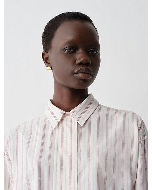 Calvin Klein White Amari Button-Down Shirt