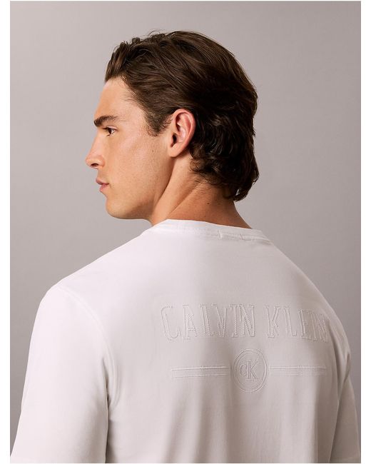 Calvin Klein Multicolor Varsity Logo Interlock Tee for men