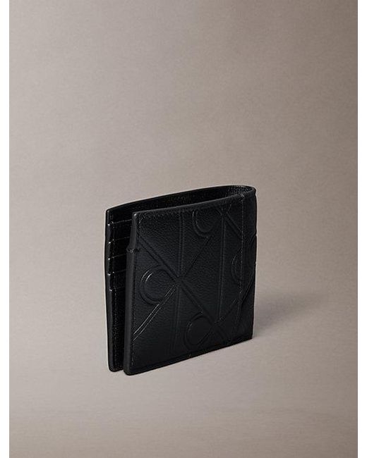 Calvin Klein Black Full Grain Leather Rfid Billfold Wallet for men