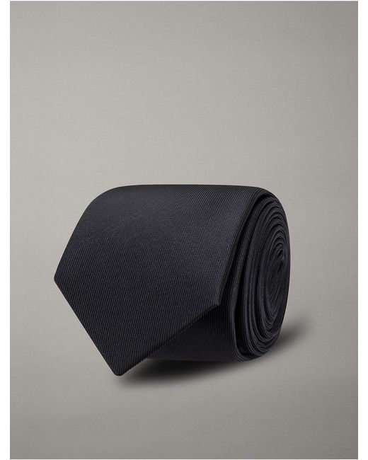 Calvin Klein White Unison Solid Tie for men