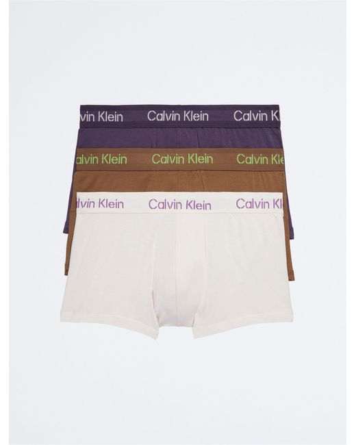 Calvin Klein Modern Cotton Stretch Low Rise Trunk 3-Pack