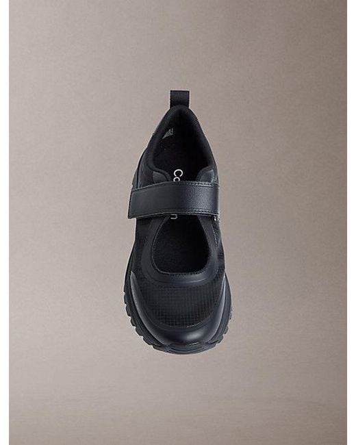 Calvin Klein Gray Trailblazer — Velcro Runner Trainers