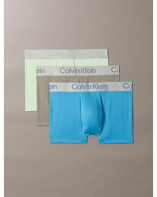 Calvin Klein Blue 3 Pack Trunks for men