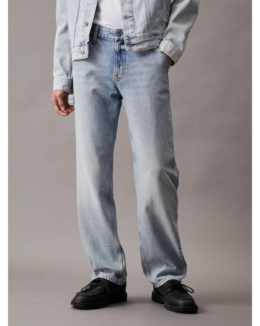 Calvin Klein Gray 90's Straight Carpenter Jeans for men