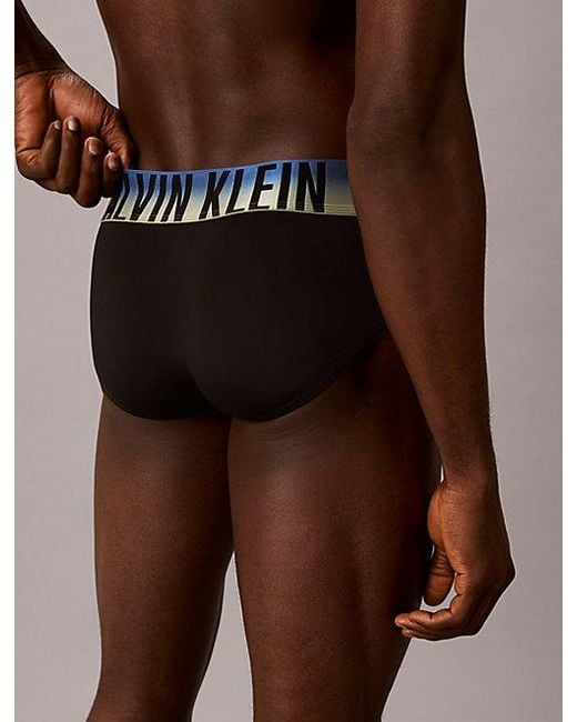 Calvin Klein Blue 3 Pack Hip Briefs Intense Power for men