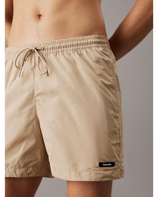 Short De Bain Mi-Long Avec Cordon De Serrage Calvin Klein pour homme en coloris Natural