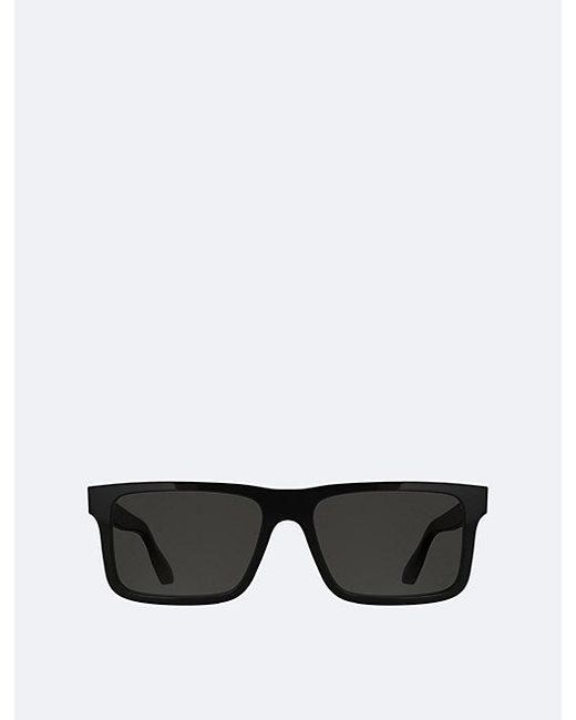 Calvin Klein Black Rectangle Sunglasses for men