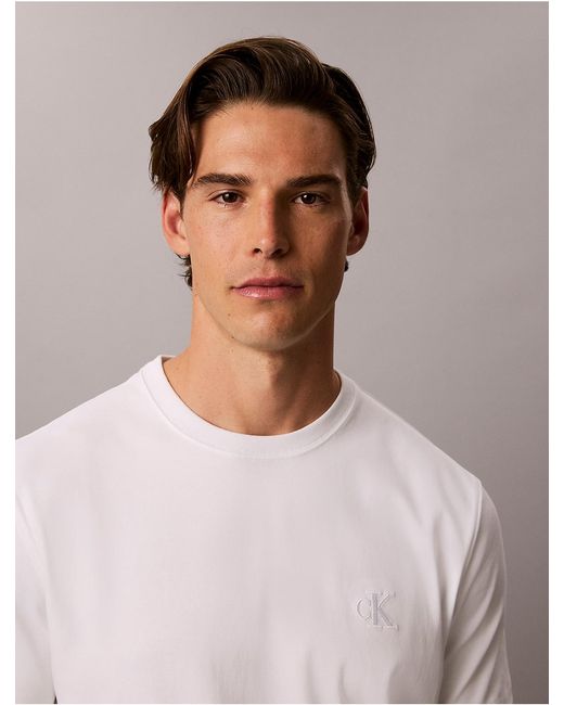 Calvin Klein Multicolor Varsity Logo Interlock Tee for men