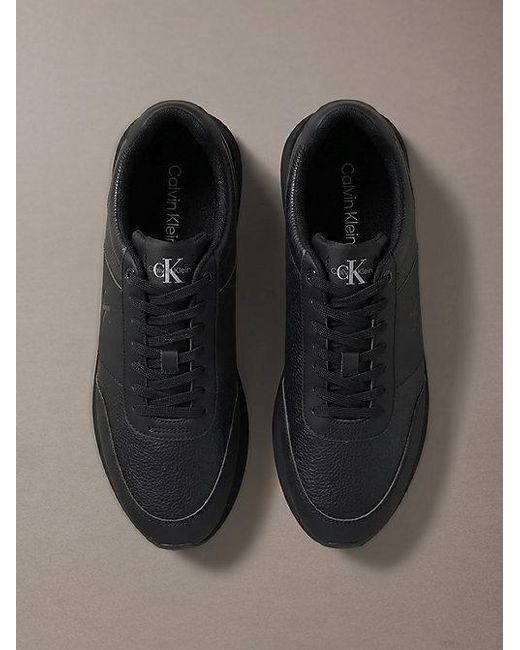 Calvin Klein Brown Signature Logo Runner Trainers for men