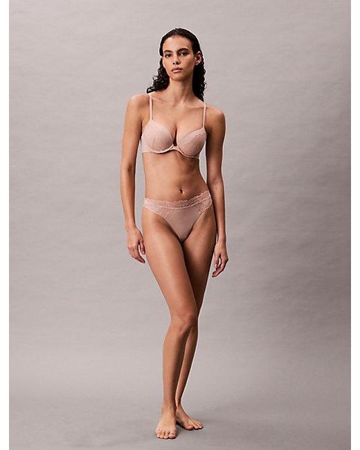 Calvin Klein Multicolor Push Up Plunge Bra Perfectly Fit Lace