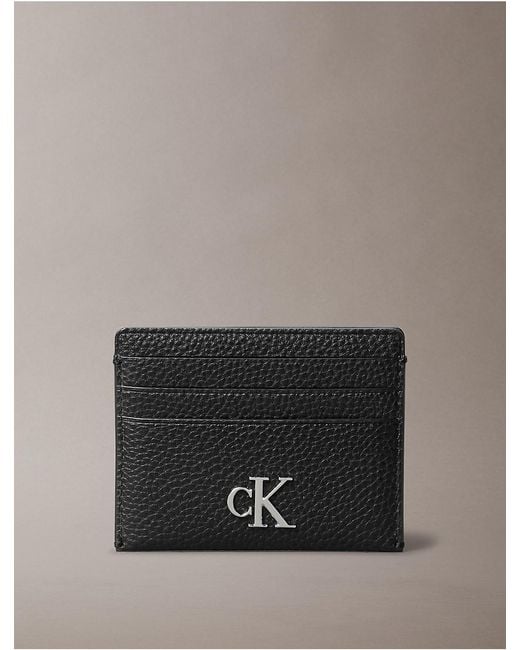 Calvin Klein Gray Archive Hardware Card Case