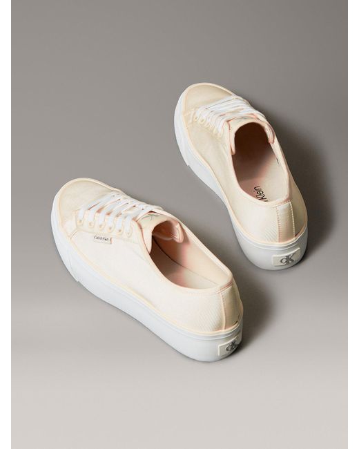 Calvin Klein Multicolor Moiré Comfort Platform Trainers