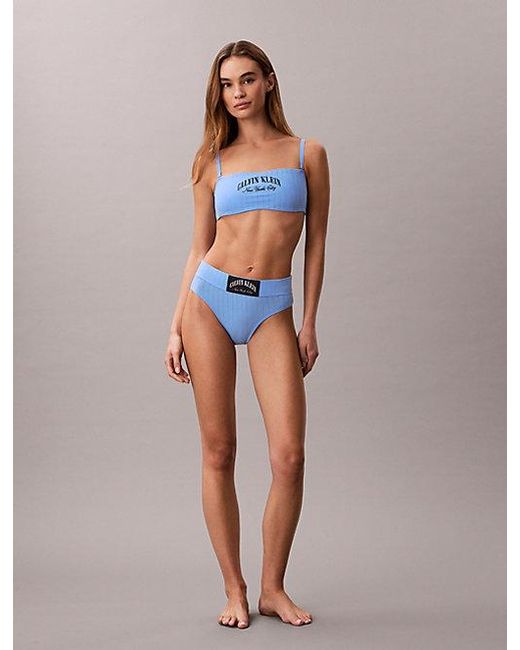 Calvin Klein Blue High Rise Briefs Heritage Classic Cotton