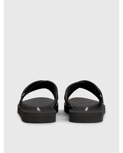 Calvin Klein Black Webbing Sandals for men