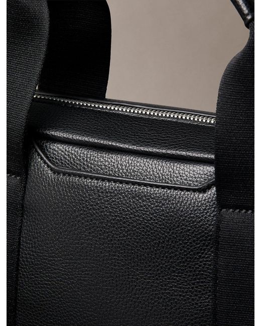 Borsa Per Laptop Smart Storage Martellata di Calvin Klein in Black da Uomo