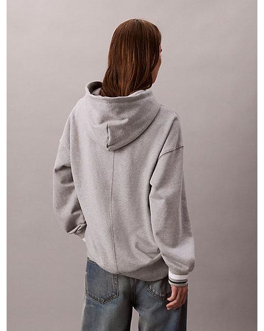 Calvin Klein Gray Sport French Terry Hoodie
