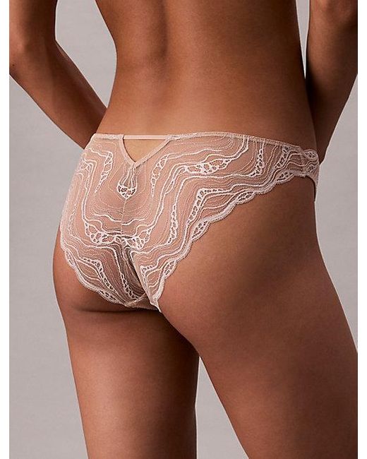Calvin Klein Brown Bikini Briefs Sensual Stretch Lace