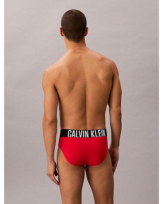 Calvin Klein Red Swim Briefs Intense Power for men