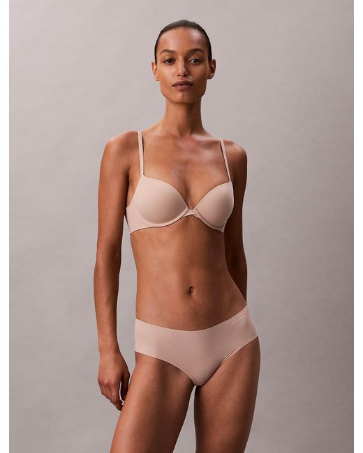 Calvin Klein Brown Push Up Plunge Bra