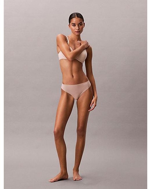 Calvin Klein Natural Light Caramel Invisibles Thong