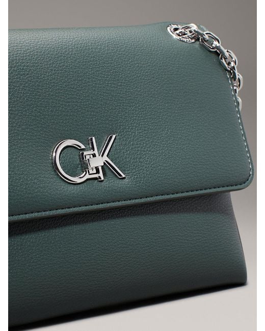 Calvin Klein Convertible Logo Shoulder Bag in Grey Lyst UK