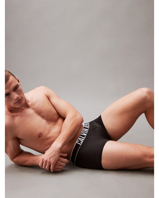 Calvin Klein Black Low Rise Trunks - Intense Power Ultra Cooling for men
